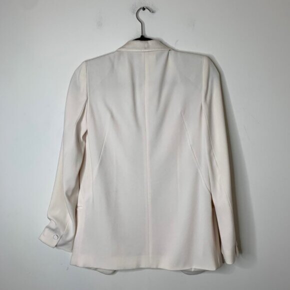 Aritzia Babaton Blazer Structured Jacket Single Button Shoulder pads Ivory 0 - Picture 15 of 16